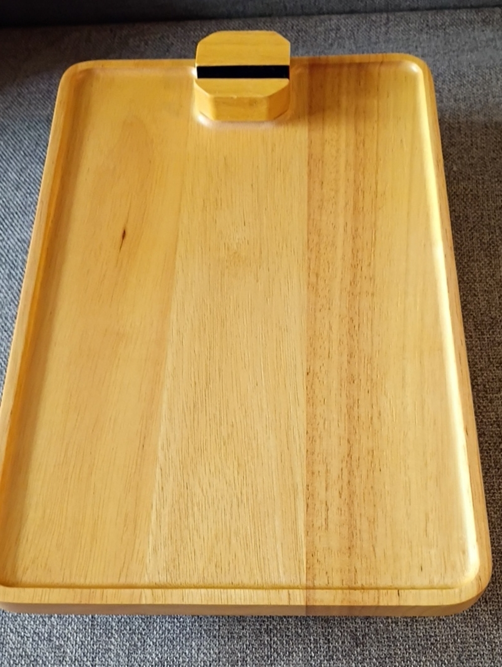 Amazon Wooden Sofa arm Serving  Tray in Natural Yellow-Brown